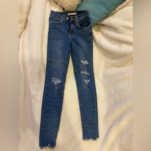 Levi’s 720 High Rise Super Skinny Jeans - Dark Wash